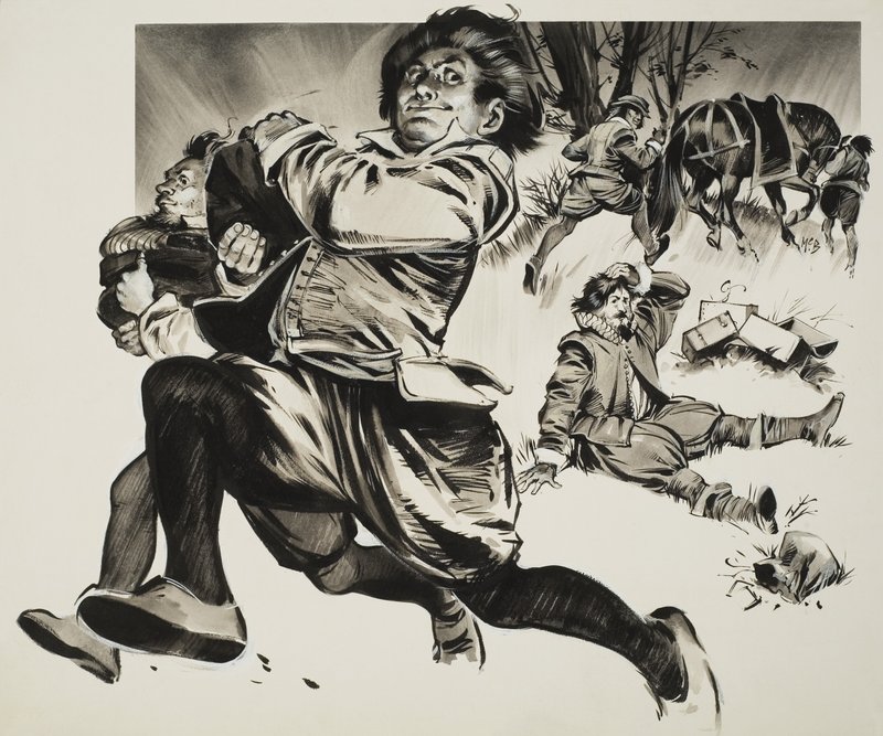 Chico corriendo de Angus McBride