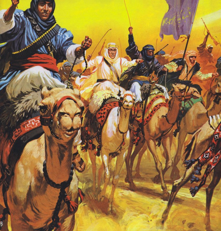 Lawrence de Arabia (litografía en color) de Angus McBride