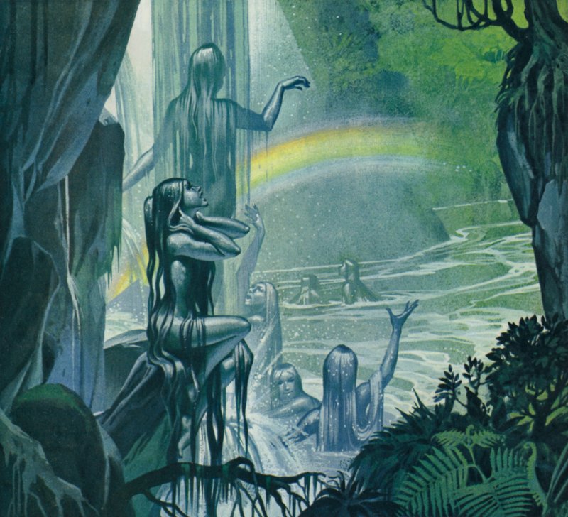 Ninfas (litografía en color) de Angus McBride