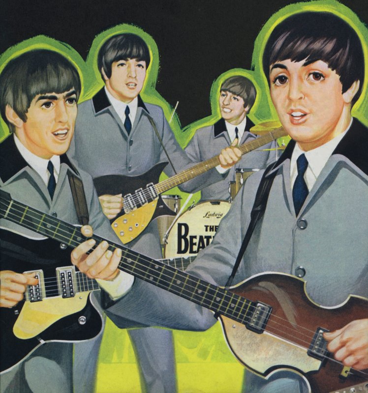The Beatles (litografía en color) de Angus McBride