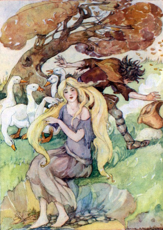 La pastora de gansos de Anne after Anderson