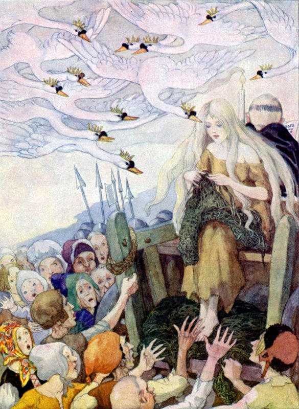 Los cisnes salvajes de Anne after Anderson