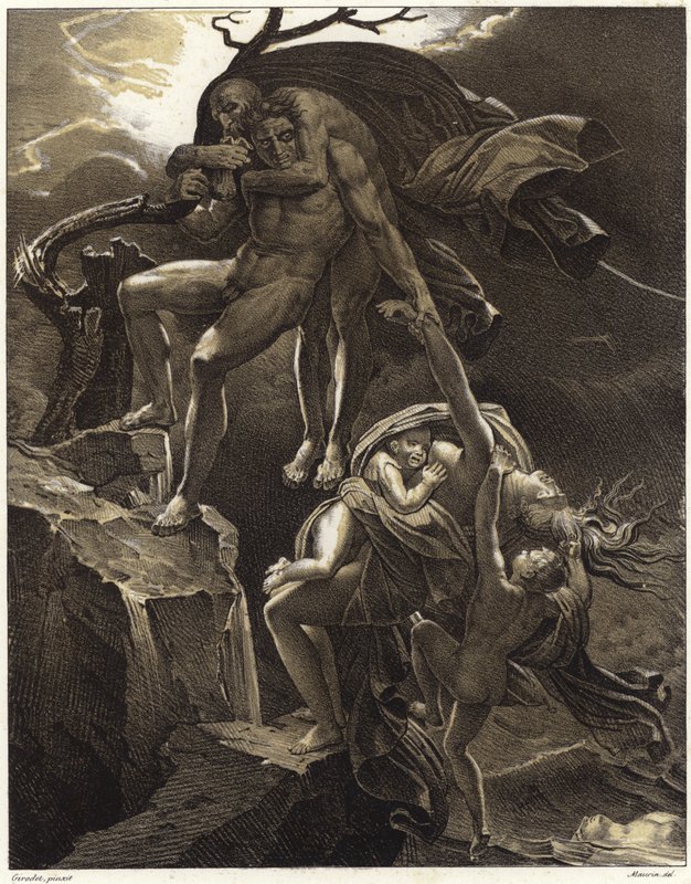 Escena del Diluvio de Anne Louis Girodet de Roucy Trioson