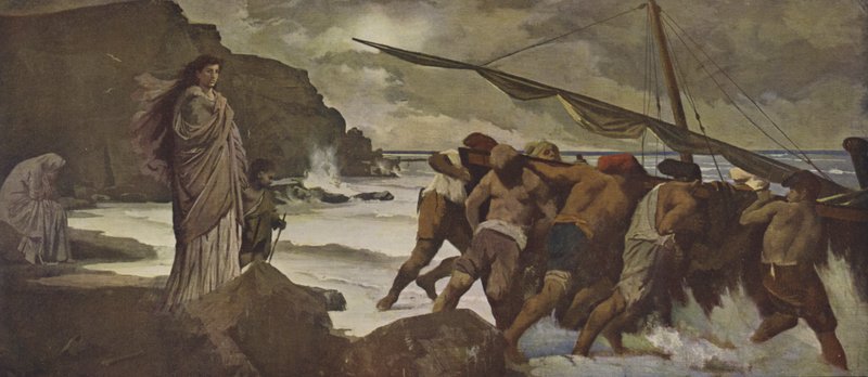 Medea (pintura al óleo) de Anselm Feuerbach