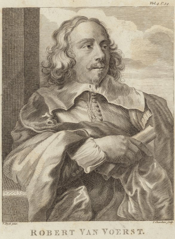 Retrato de Robert van Voerst de Anthony van Dyck