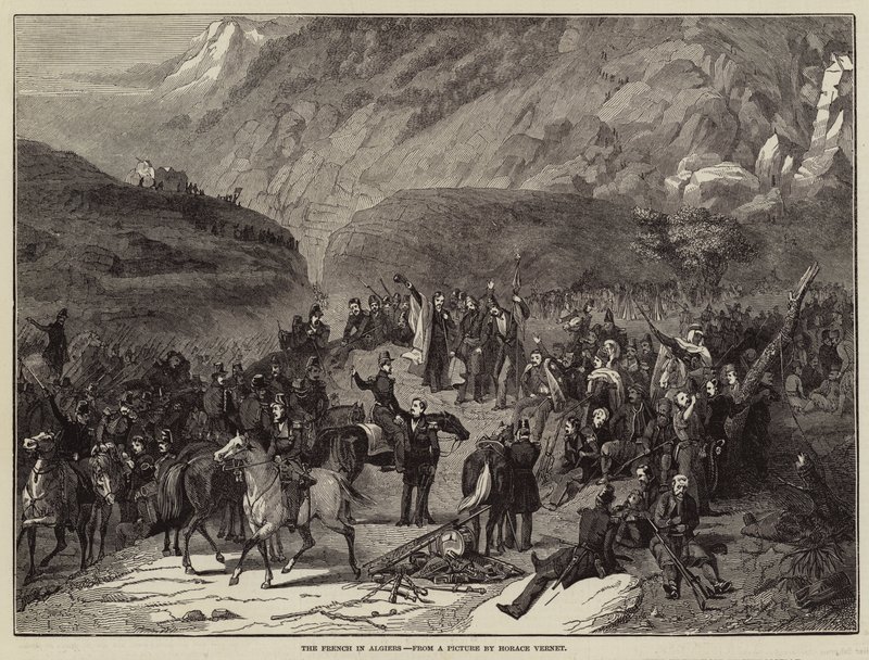 Los franceses en Argelia de Antoine Charles Horace Vernet