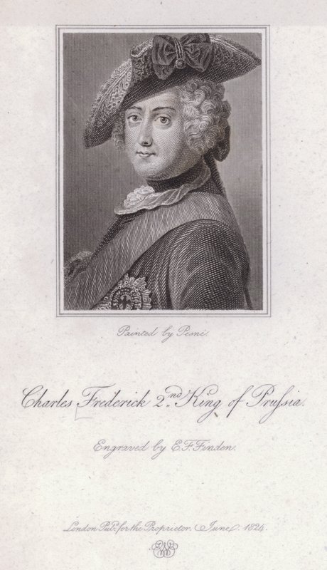Federico el Grande, Rey de Prusia (grabado) de Antoine Pesne