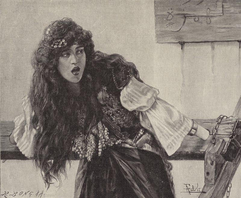 El calumniador (grabado) de Antonio Maria Fabres y Costa