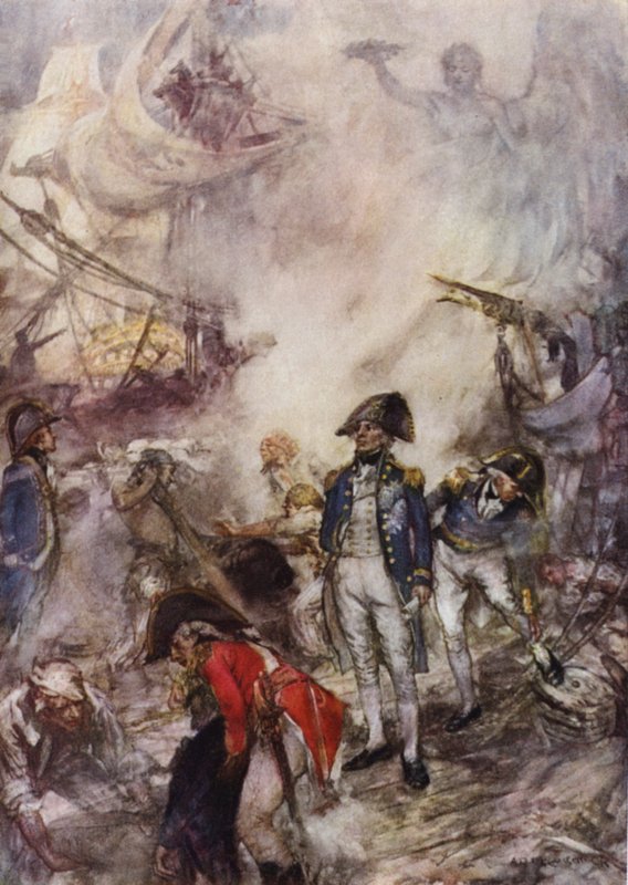 Nelson en Trafalgar de Arthur David McCormick