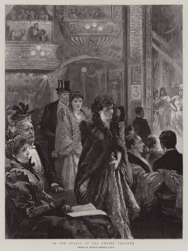 En los palcos del Empire Theatre de Arthur Hopkins