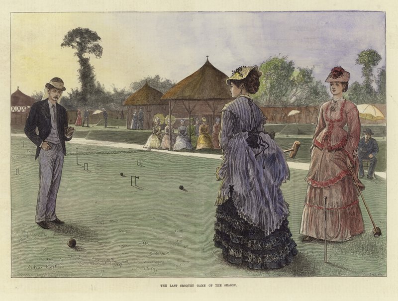 El último juego de croquet de la temporada de Arthur Hopkins