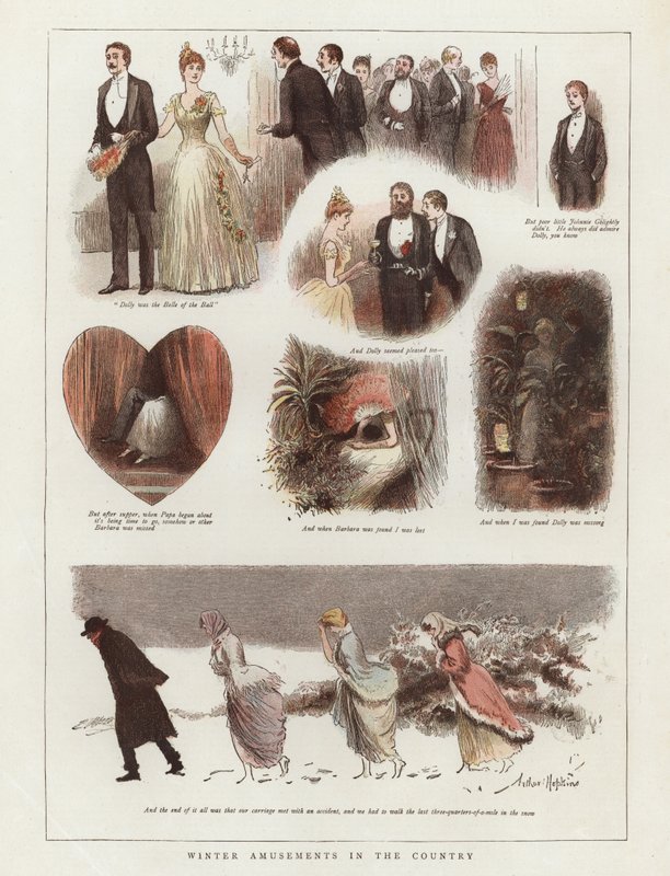 Diversiones de invierno en el campo de Arthur Hopkins