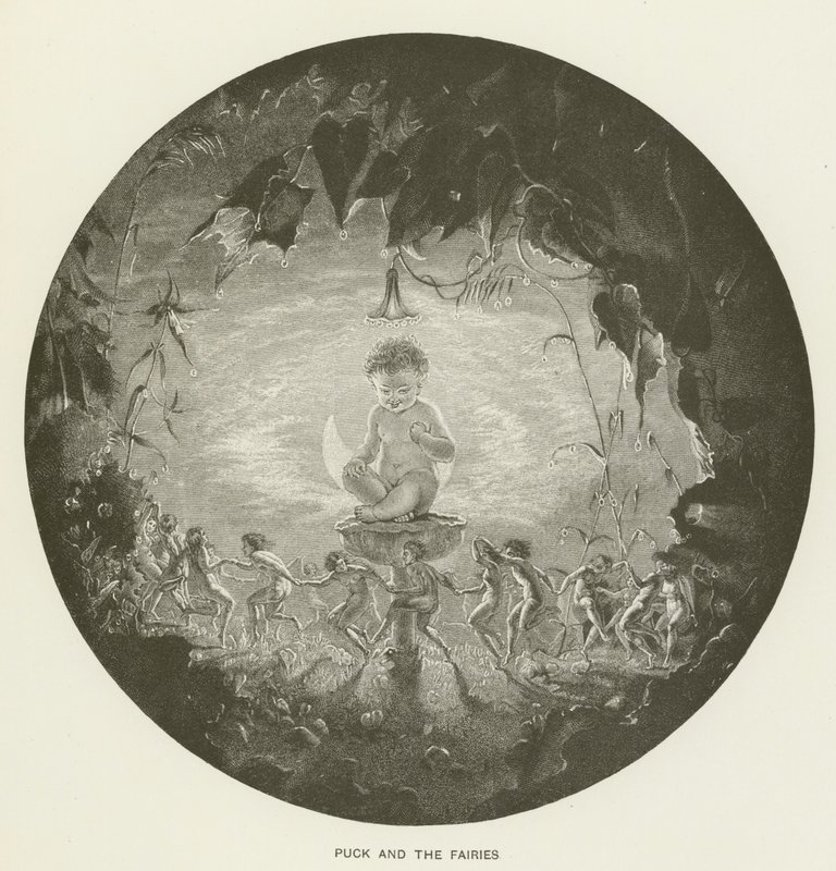 Puck y las hadas de Arthur Hughes