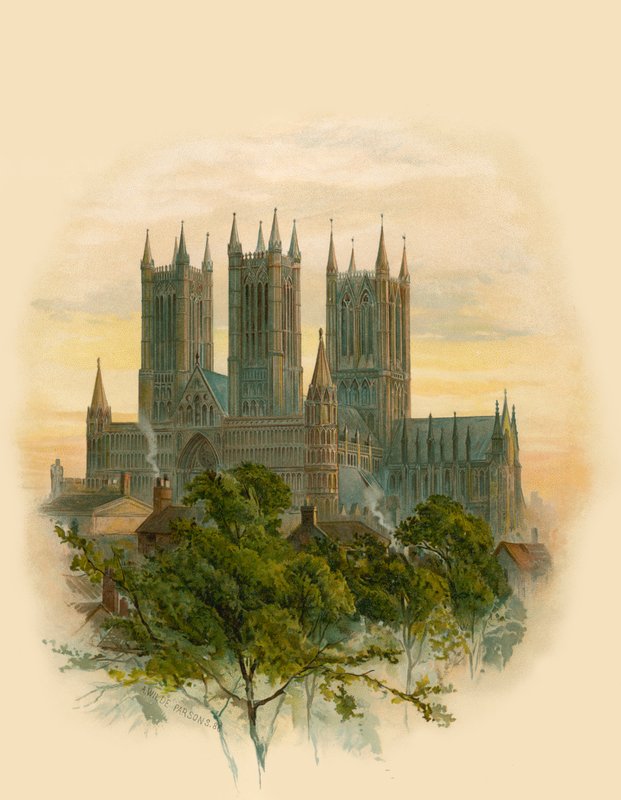 Catedral de Lincoln, suroeste de Arthur Wilde Parsons