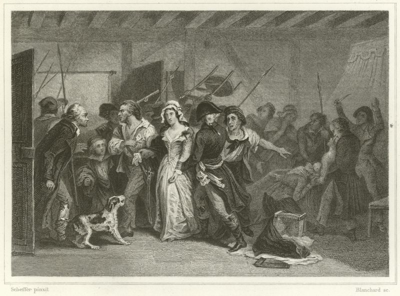La muerte de Marat de Ary Scheffer
