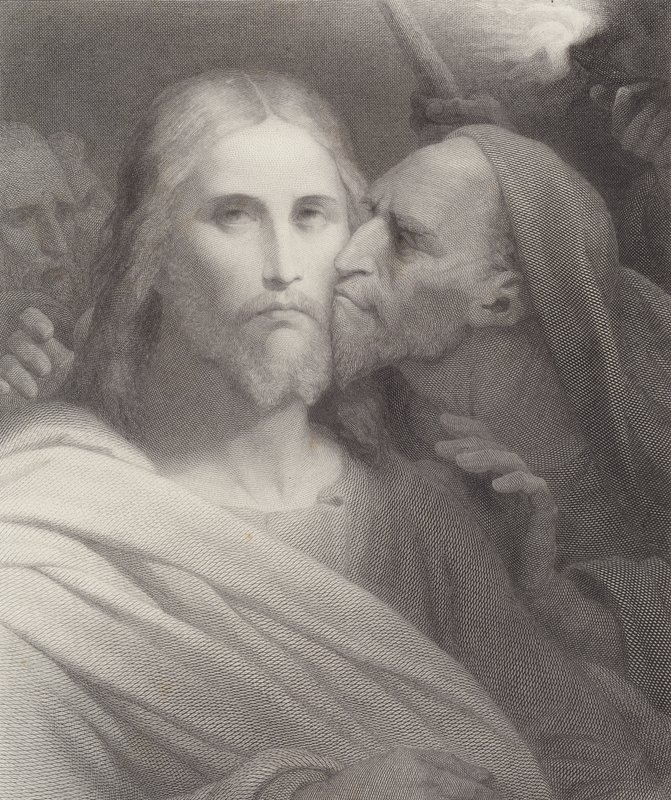 El beso de Judas de Ary Scheffer