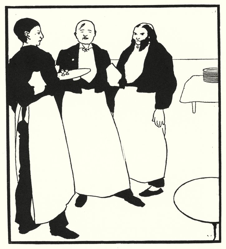 Garçons De Café (grabado) de Aubrey (after) Beardsley