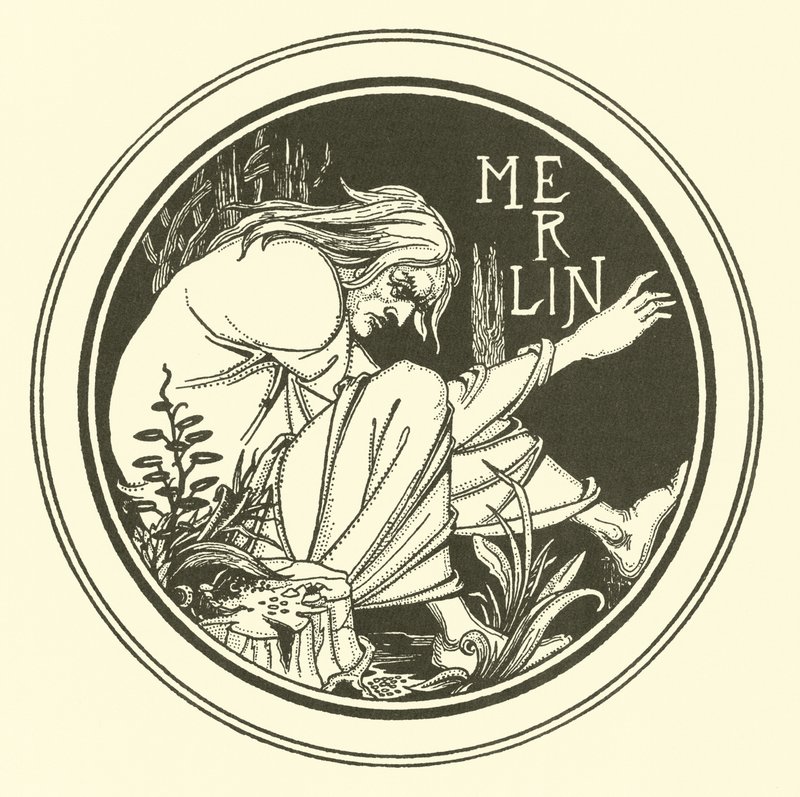 Merlín de Aubrey (after) Beardsley