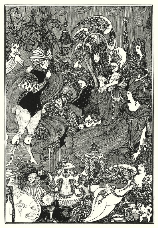 La cueva del bazo (grabado) de Aubrey (after) Beardsley