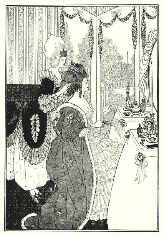 El tocador (grabado) de Aubrey (after) Beardsley
