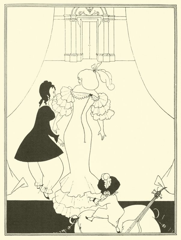 Comedia ballet de marionetas de Aubrey Beardsley