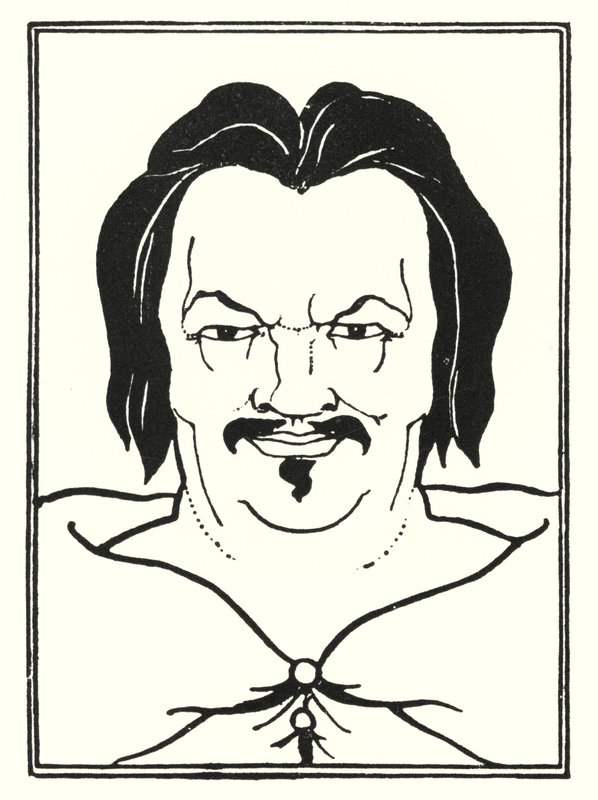 Diseño de portada, lateral de Aubrey Beardsley