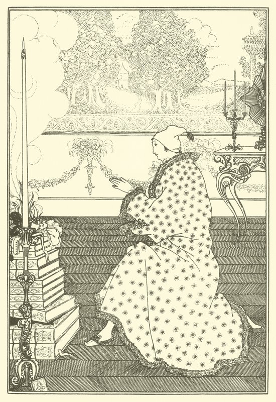 La oración del barón de Aubrey Beardsley