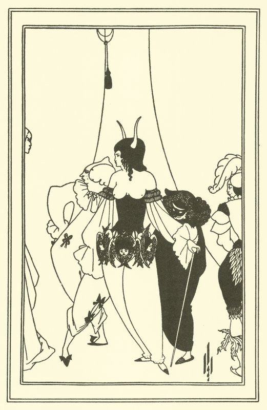 La máscara de la muerte roja de Aubrey Beardsley