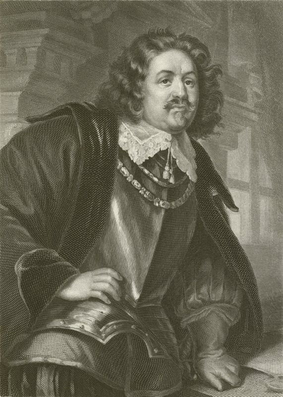Octavio Piccolomini (grabado) de August Friedrich Pecht