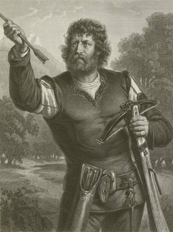 Guillermo Tell (grabado) de August Friedrich Pecht