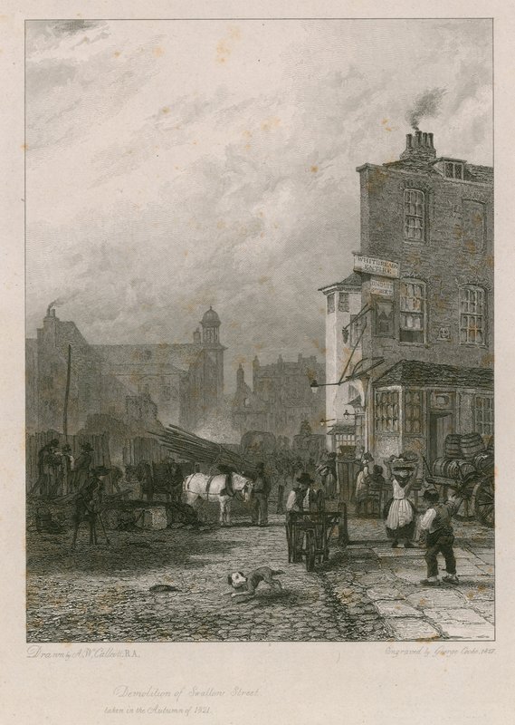 Demolición de Swallow Street, Londres de Augustus Wall Callcott