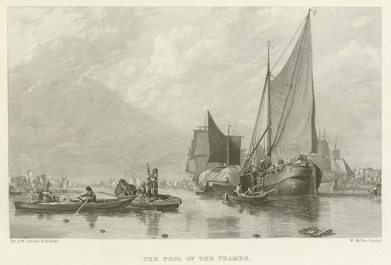 El estanque del Támesis de Augustus Wall Callcott