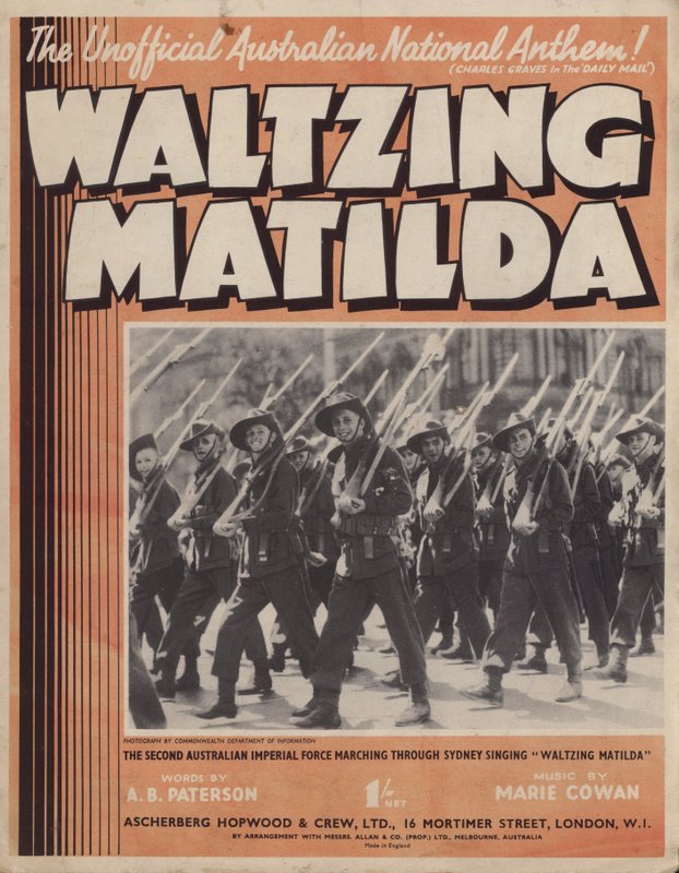 Waltzing Matilda, portada de música de Australian Photographer