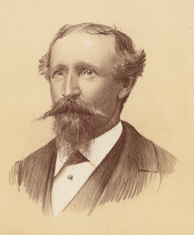 Bernhardt Otto Holtermann (litografía en color) de Australian School
