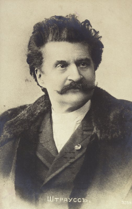 Retrato de Johann Strauss II de Austrian School