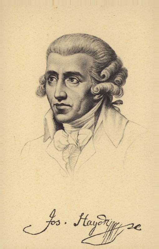 Retrato de Joseph Haydn de Austrian School