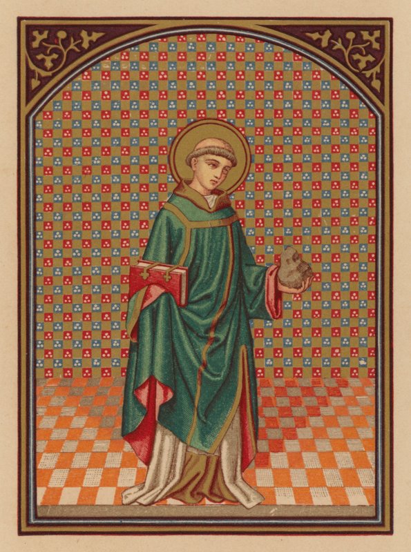 San Esteban (cromolito) de Austrian School