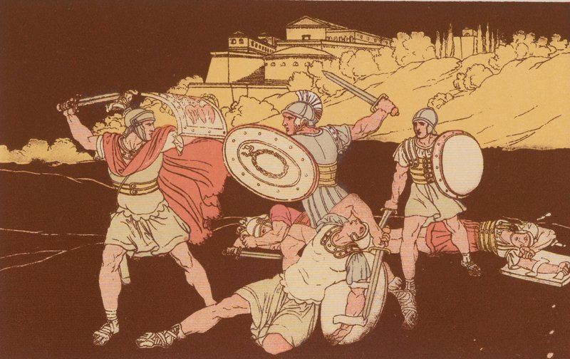 Los Horacios y los Curiacios de Bartolomeo Pinelli