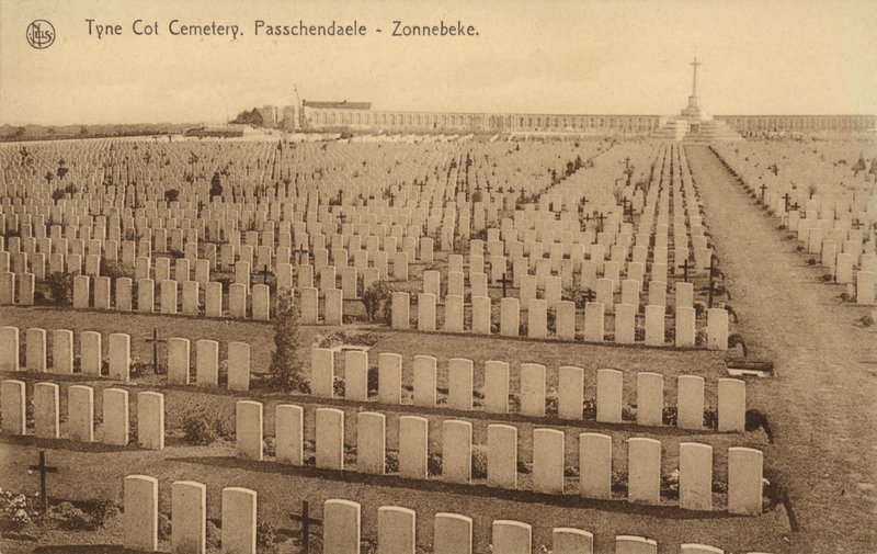Cementerio de Tyne Cot en Passchendaele de Belgian Photographer