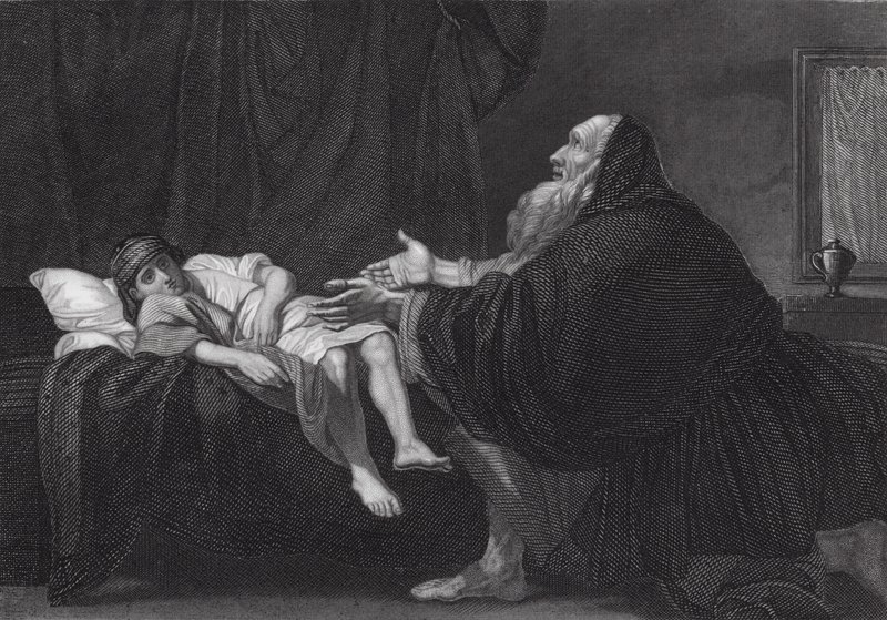 Elías resucita al hijo de la viuda de Benjamin (after) West