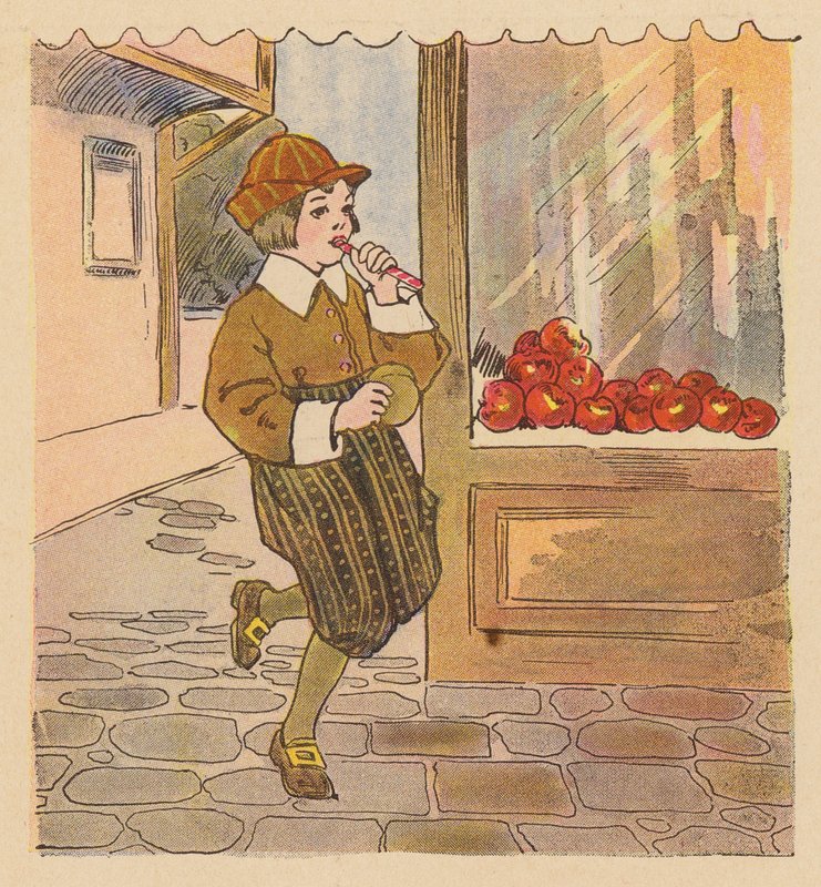 Canción infantil: Handy Pandy (litografía en color) de Blanche Fisher Wright