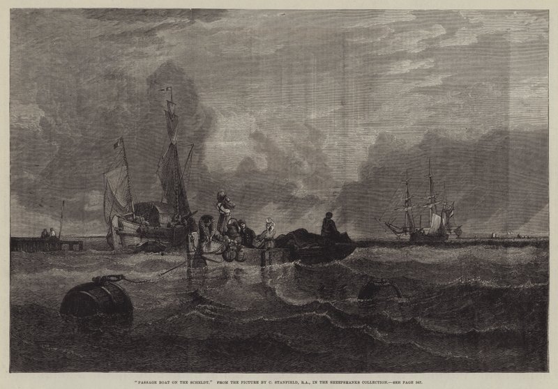 Barco de Pasaje en el Escalda de C. Stanfield
