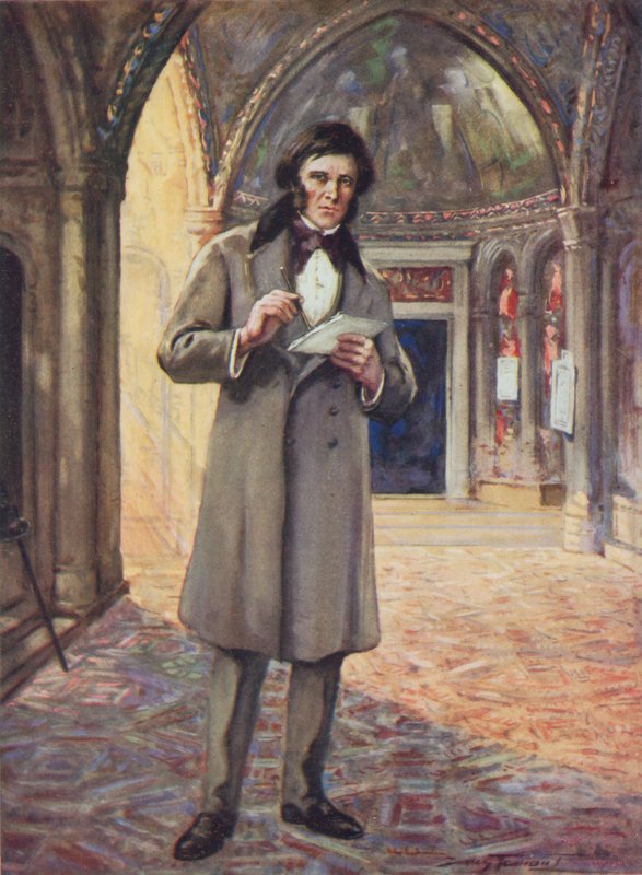 John Ruskin en Venecia (litografía en color) de C. Dudley Tennant