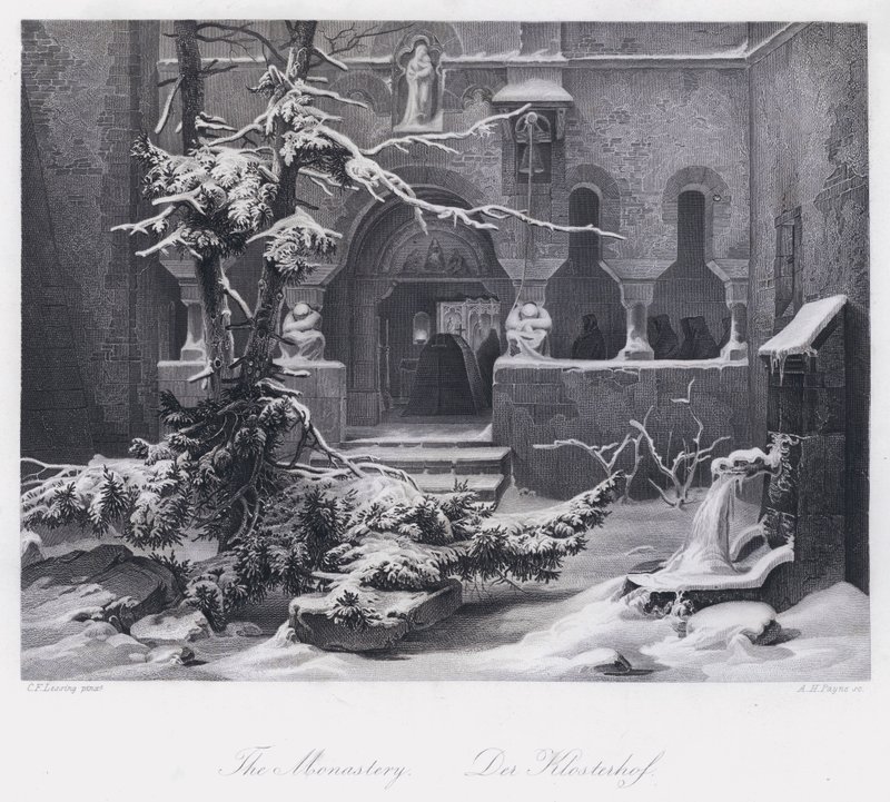 El Monasterio de Carl Friedrich (after) Lessing