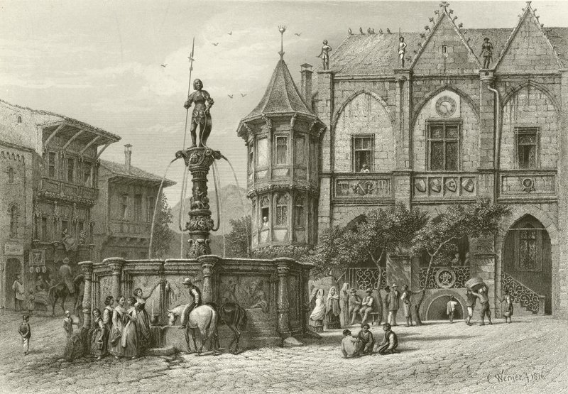 El ayuntamiento, Hildesheim de Carl Friedrich Heinrich Werner