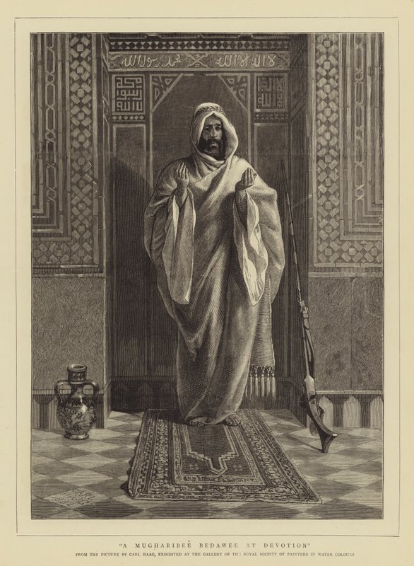 Un Mugharibee Bedawee en Devoción de Carl Haag