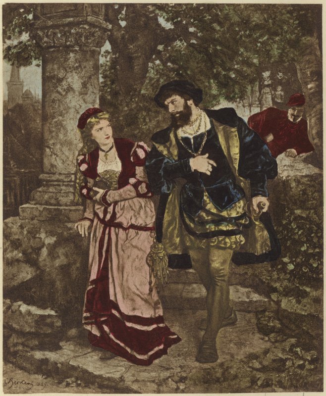 Fausto y Margarita de Carl Ludwig Friedrich Becker