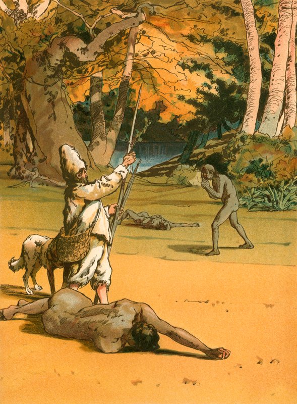 Robinson Crusoe y los salvajes de Carl Marr