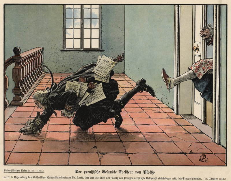 El enviado prusiano Freiherr von Plotho de Carl Röchling