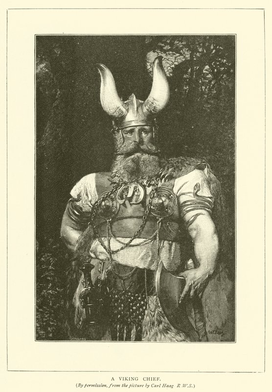 Un jefe vikingo de Carl after Haag